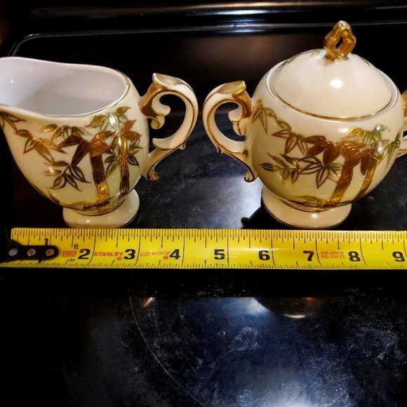 Hand painted Craftsman China Sugar and Creamer Set - Picture 1 of 4